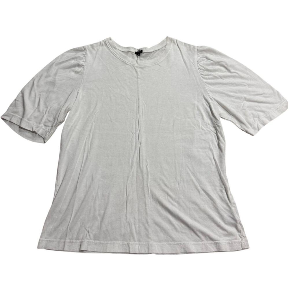 Monrow T Shirt Short Sleeve Crew Supima Modal HT1003 21345 Womens Sz Large White